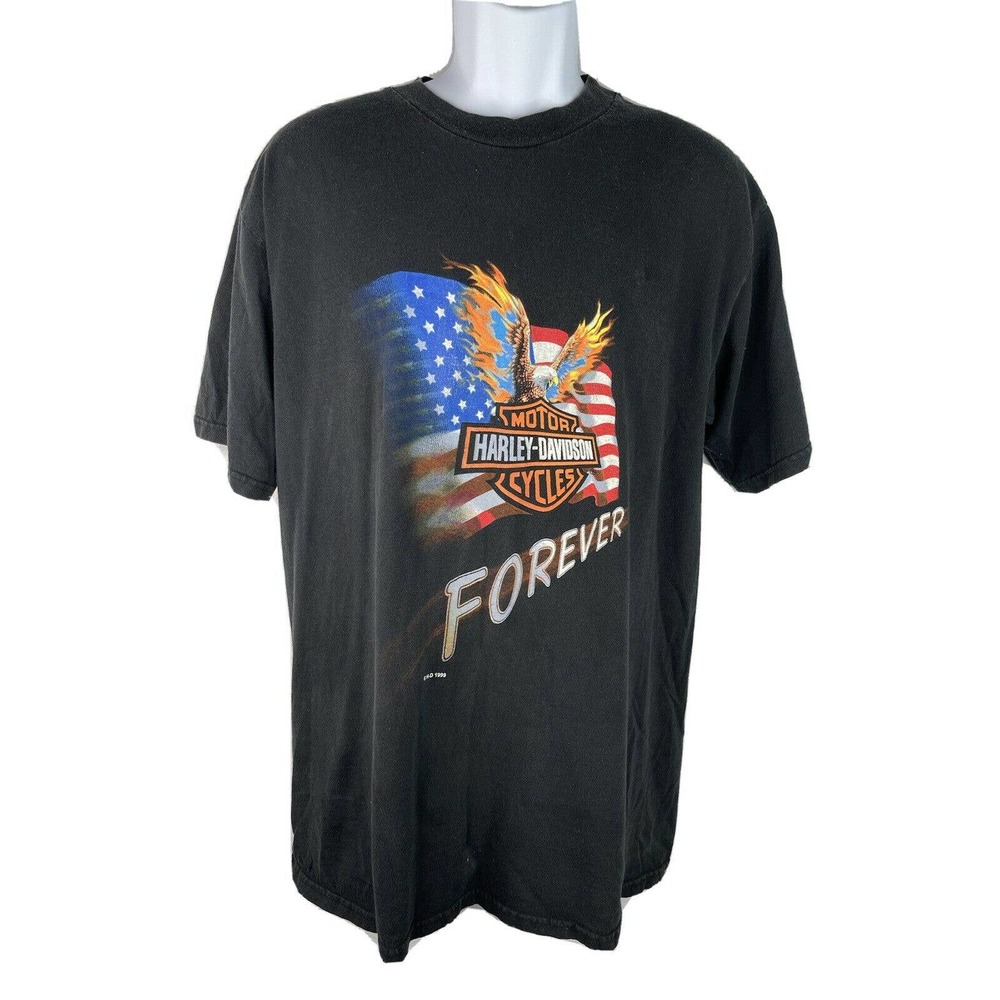 Vintage Harley Davidson Motorcycles Forever Cancun Mexico T-shirt 1999